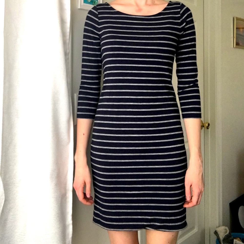 Striped Old Navy Fitted Dress